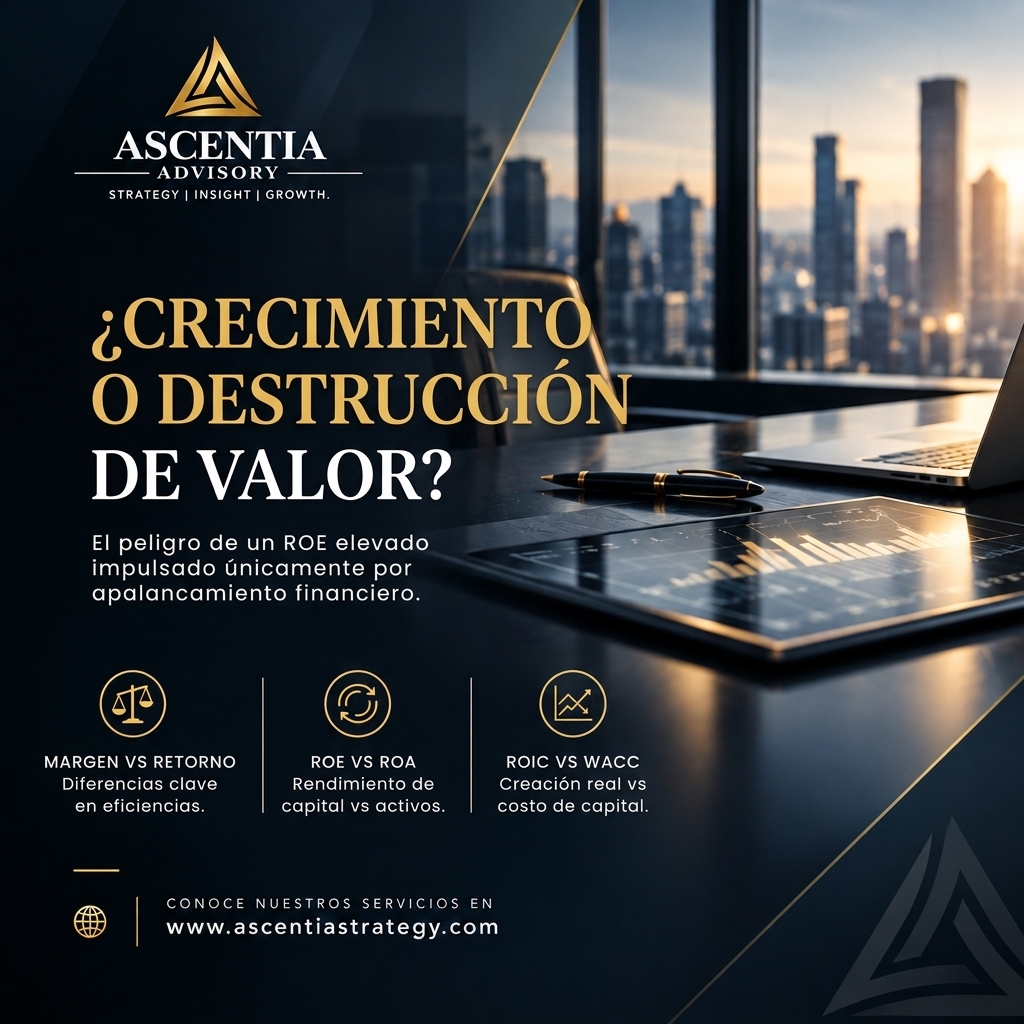 El peligro de crecer mientras se destruye valor. Finanzas corporativas asesoria financiera